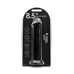 Loving Joy - 8.5 Inch Realistic Dildo Suction Cup Black - 21,5 Cm Strong Blister