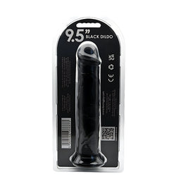 Loving Joy - 9.5 Inch Realistic Dildo Suction Cup Black - 23,5 Cm Strong Blister