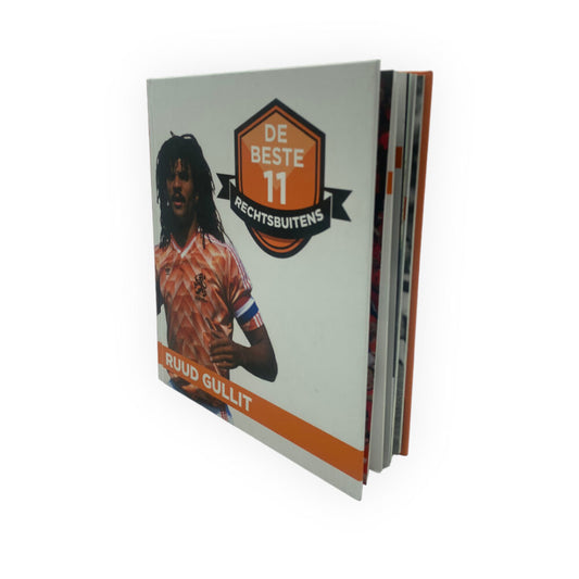 The Best 11 Right Wingers (Rechtsbuitens) Ruud Gullit - Unique Football Book with Hardcover and 63 Pages (Dutch Edition)