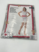 Sexy Kinky Nurse Costume – White & Red Dress with Matching Nurse Mini Cap