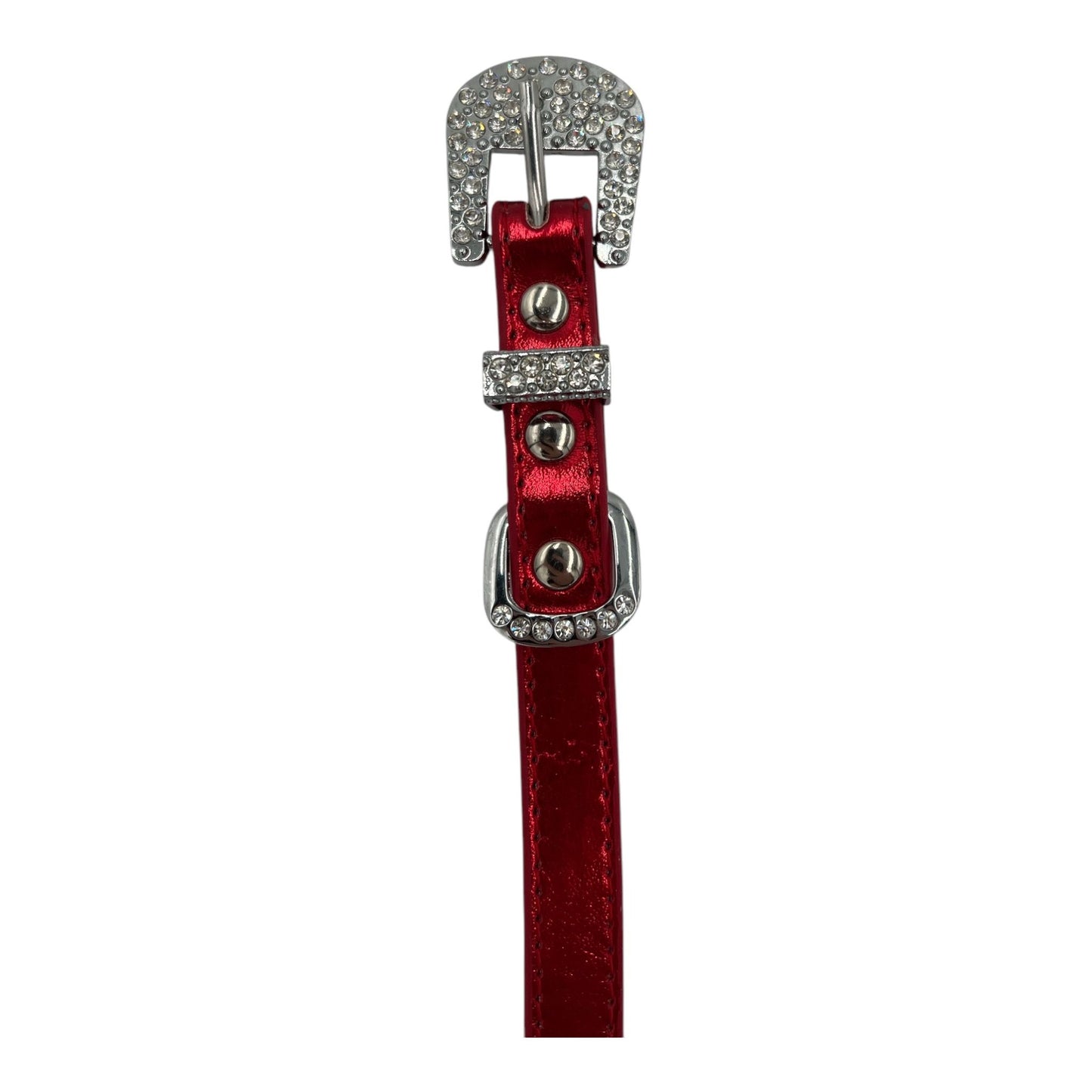 Collar/Neckband - Red - BDSM - Diameter 16 CM - Length 58 CM - Width 1.5 CM