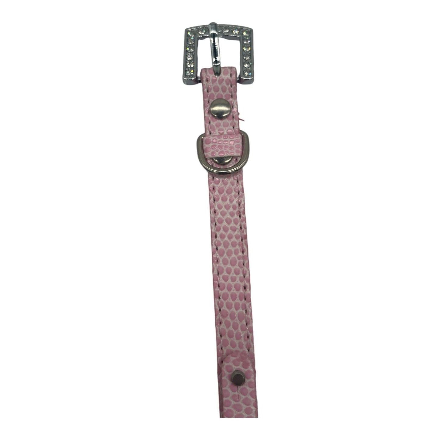 Cat Collar / Small Dog Collar - Pink - Dia 8 CM - Length 30 CM - Width 1 CM - Buckle With Luxury Diamond Stone Look