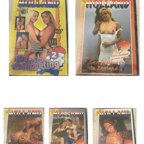 Dvd Holland 8 Titles Pack - Unique Dutch Productions 100 % Amateur
