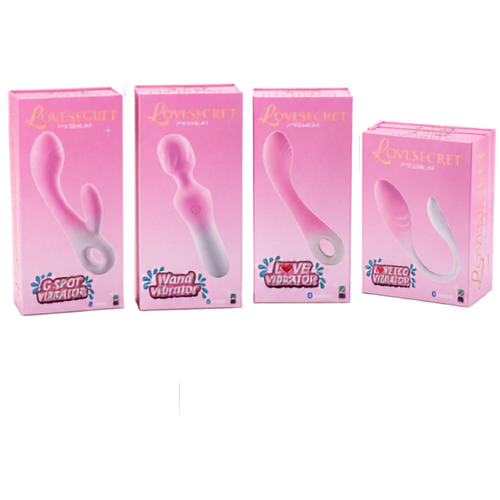 LoveSecret Premium Saving Pack – 4 Different Vibrator – App Controlled – Rechargeable – Pink