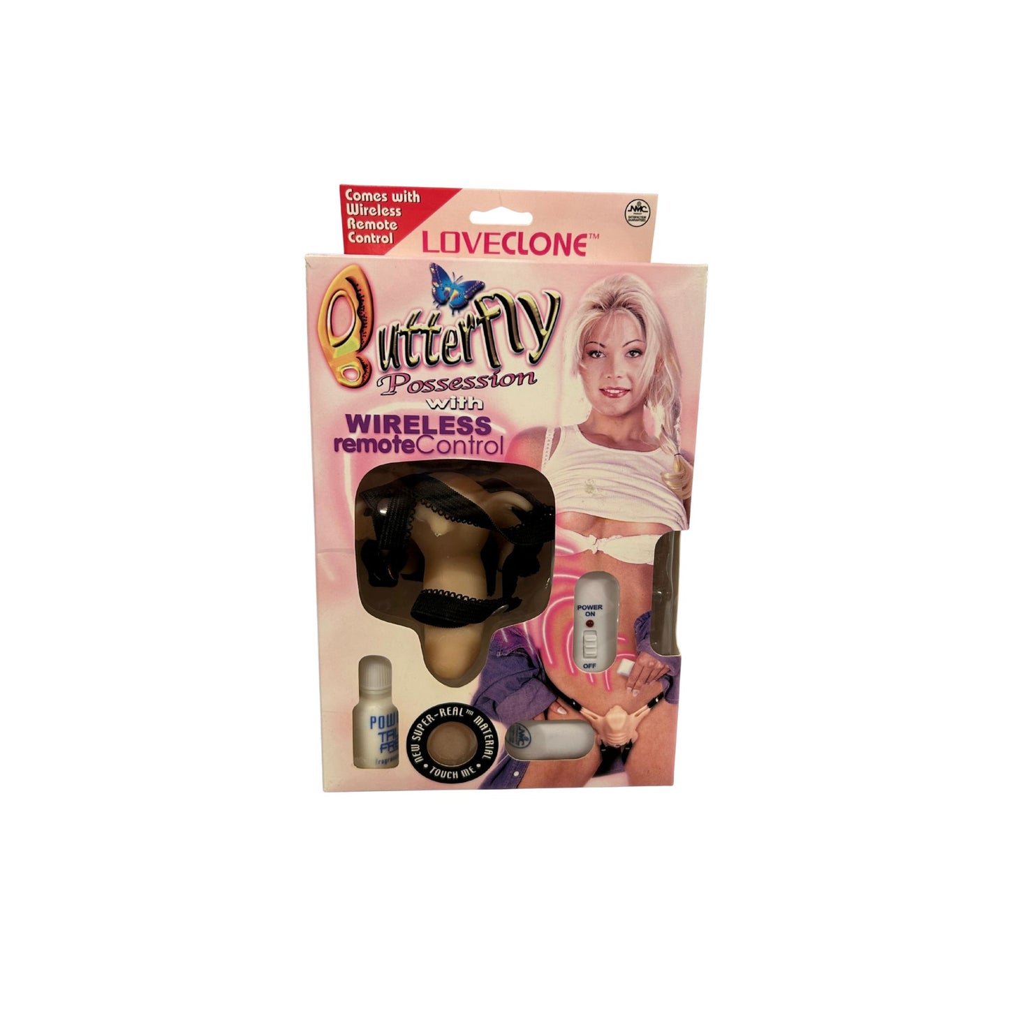 Loveclone – 17048D299 – Butterfly Possession Strap-On – Wireless Remote Control Vibe