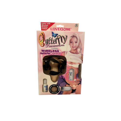 Loveclone – 17048D299 – Butterfly Possession Strap-On – Wireless Remote Control Vibe