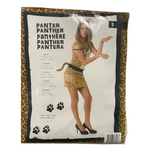 Sexy Leopard Costume – One-Piece Dress with Tail and Leopard Ears Tiara - S / M / L