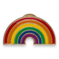 Kinky Pleasure - KPB043 - Badge / Pin - Rainbow - Model 01 - Silver