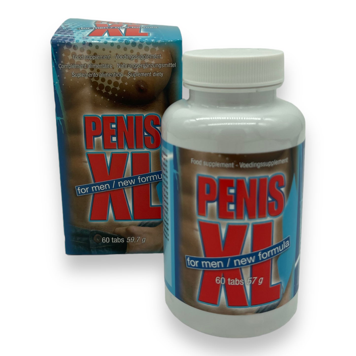 Penis XL Erection Tabs - 60 Tabs - For Monster Cock - 1 Piece