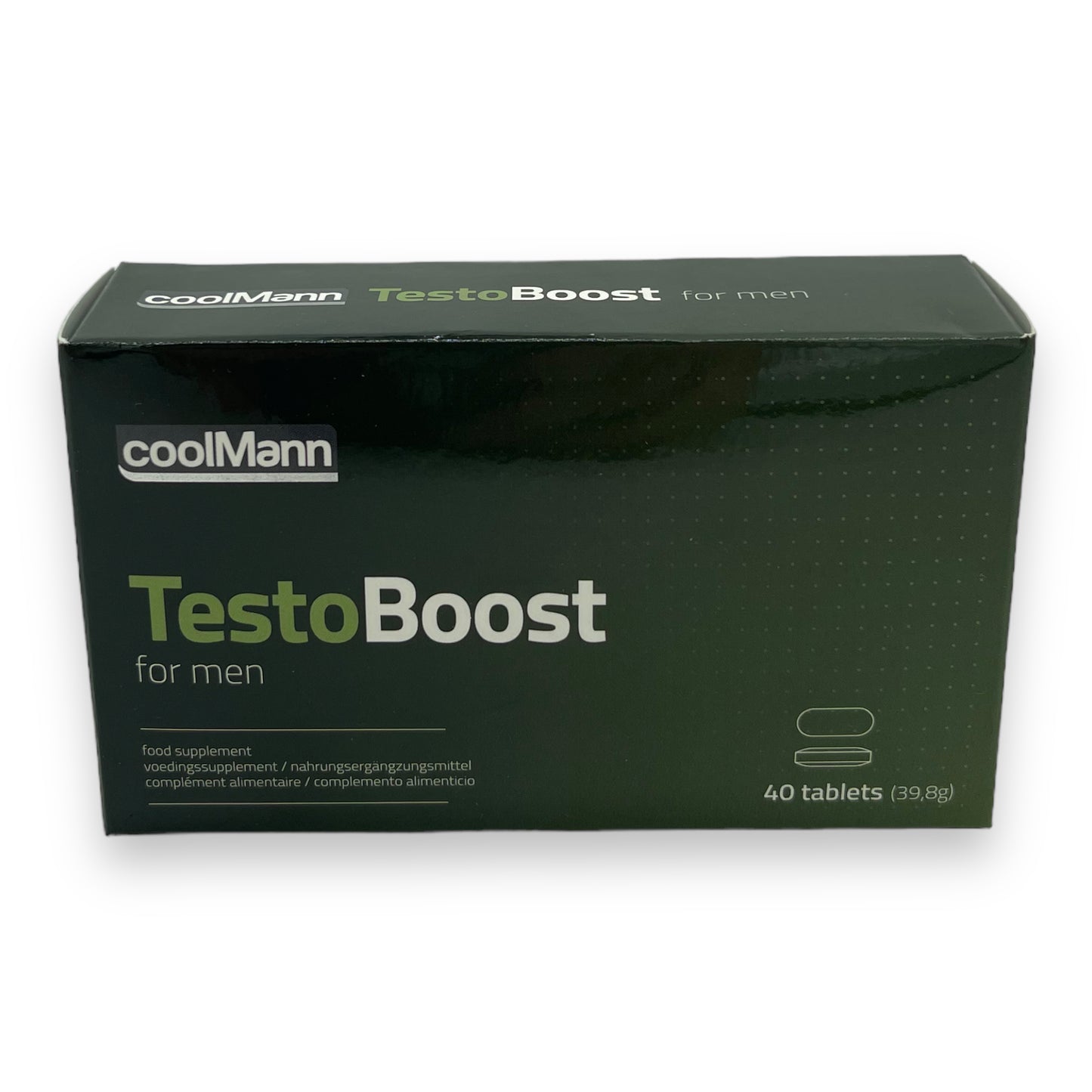 CoolMann - Testo Boost For Men - 40 Tabs - For Better Erection - 1 Piece