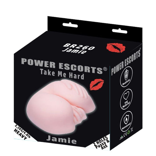 Power Escorts - BR260 - Take me Hard Jamie - Pussy & Ass Masturbator - 2,2 KG - Flesh