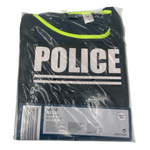 Sexy Policewoman Costume – Blue Roleplay Dress with Yellow Accent & Police Cap
