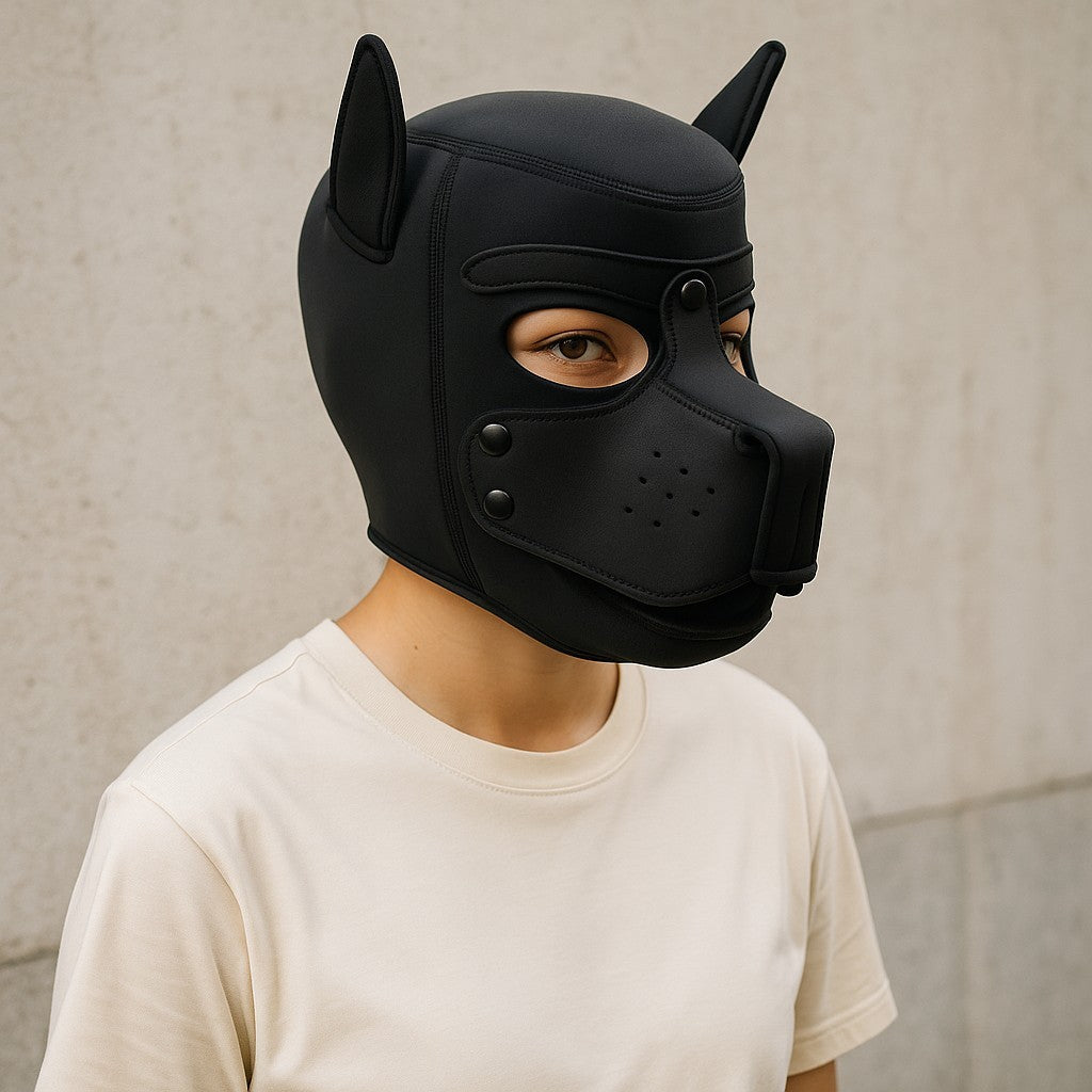 Kinky Pleasure - T217 - BDSM - Dog Mask - Black