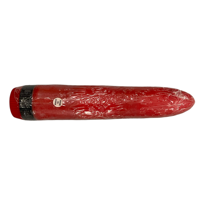 Realistic Vibrator Smooth – 18 cm | Bordeaux Red| Window Box | AA Battery Powered - Dark Fantasy Spots - Club