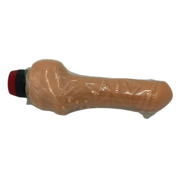 Realistic Ribbed Vibrator – 18 cm, Extra Thick (4 cm), Multi-Speed, Battery Operated - Club