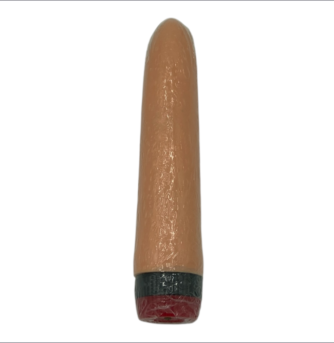 Realistic Vibrator Smooth – 18 cm | Flesh | Window Box | AA Battery Powered - Club