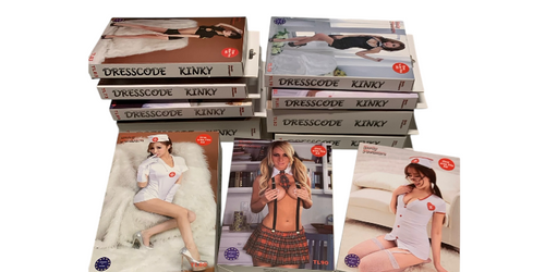Body Pleasure Role Play Lingerie - 9 Model Mix Box - Gift Box