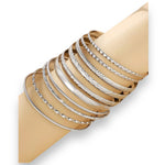 Kinky Pleasure - S020 - Exclusive 10-Piece Silver & Gold Bracelet Set for Women - 2 Colours