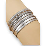 Kinky Pleasure - S020 - Exclusive 10-Piece Silver & Gold Bracelet Set for Women - 2 Colours