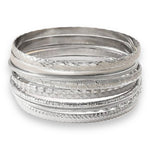 Kinky Pleasure - S020 - Exclusive 10-Piece Silver & Gold Bracelet Set for Women - 2 Colours