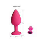 Power Escorts - BR134 - Silicone Butt Plug - Pink - 3 Pack - 6 Colours