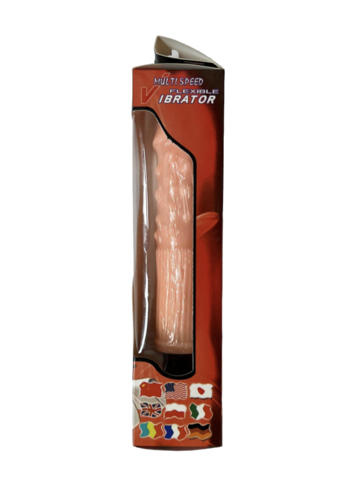 Multispeed Flexible Realistic Ribble Vibrator - Flesh