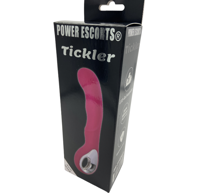 Power Escorts - BR214 Pink Tickler Silicone GSpot Vibrator - Rechargeable