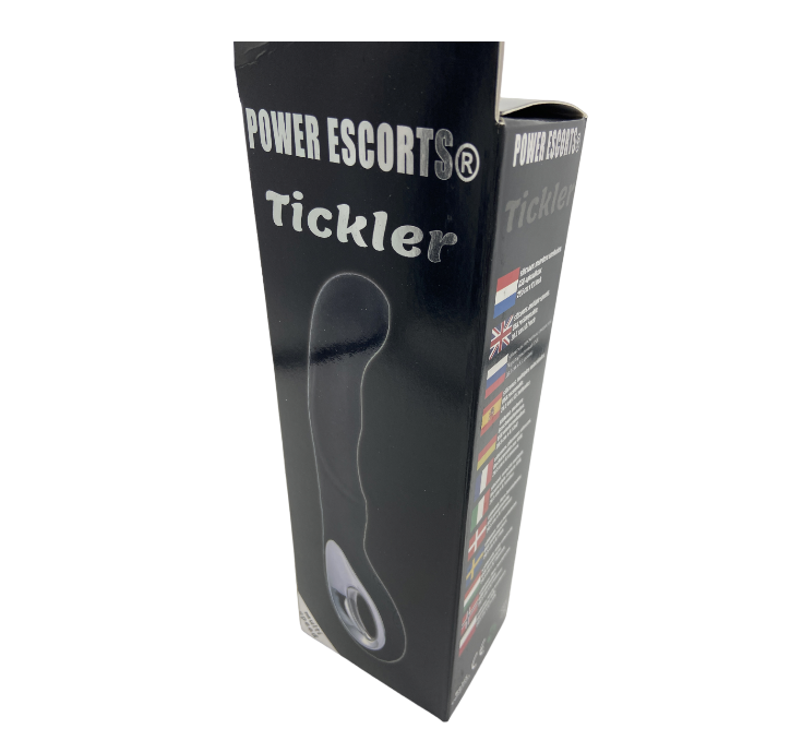 Power Escorts - BR214 Black Tickler Silicone GSpot Vibrator - Rechargeable