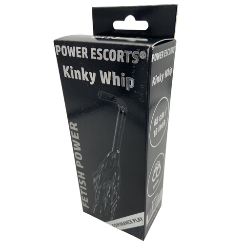 Power Escorts - BR92 - Kinky Whipp - 45 CM - Black - Fetish Power