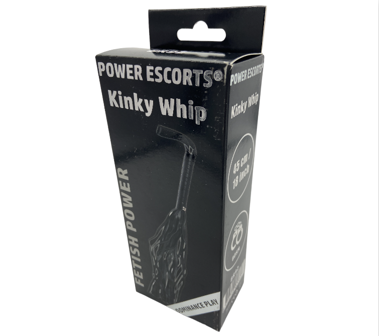 Power Escorts - BR92 - Kinky Whipp - 45 CM - Black - Fetish Power