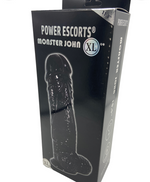 Power Escorts - BR229 Black - Monster John 10,9'' Mega Realistic Dildo 28 CM