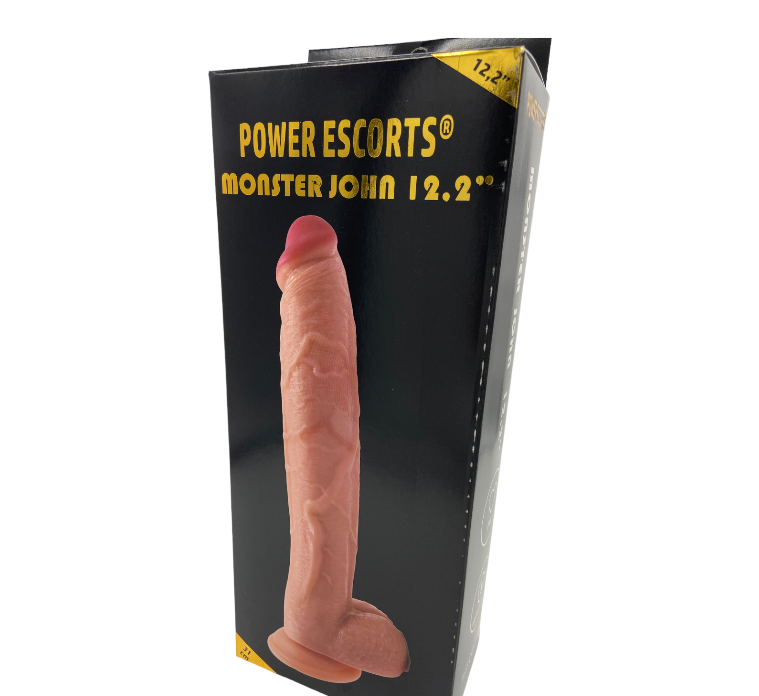 Power Escorts - BR231 - Flesh - Monster John 12,2'' Mega Realistic Dildo - 31 CM