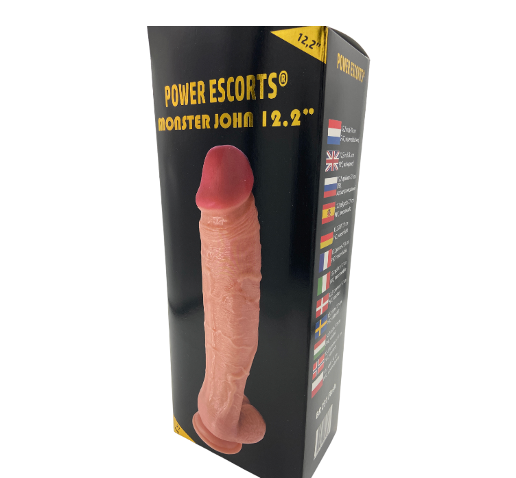 Power Escorts - BR231 - Flesh - Monster John 12,2'' Mega Realistic Dildo - 31 CM