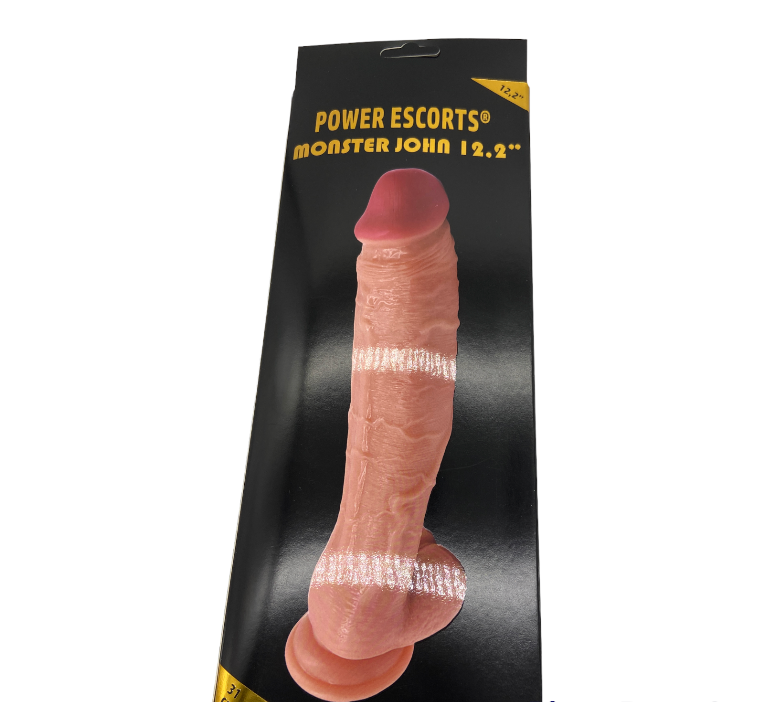 Power Escorts - BR231 - Flesh - Monster John 12,2'' Mega Realistic Dildo - 31 CM