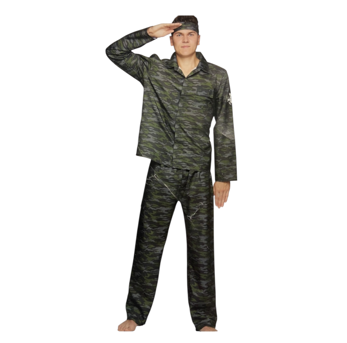 Hot Soldier Roleplay Costume for Men – Sexy Miltary Outfit Costume – Sizes M / L / XL