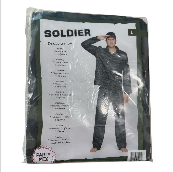 Hot Soldier Roleplay Costume for Men – Sexy Miltary Outfit Costume – Sizes M / L / XL