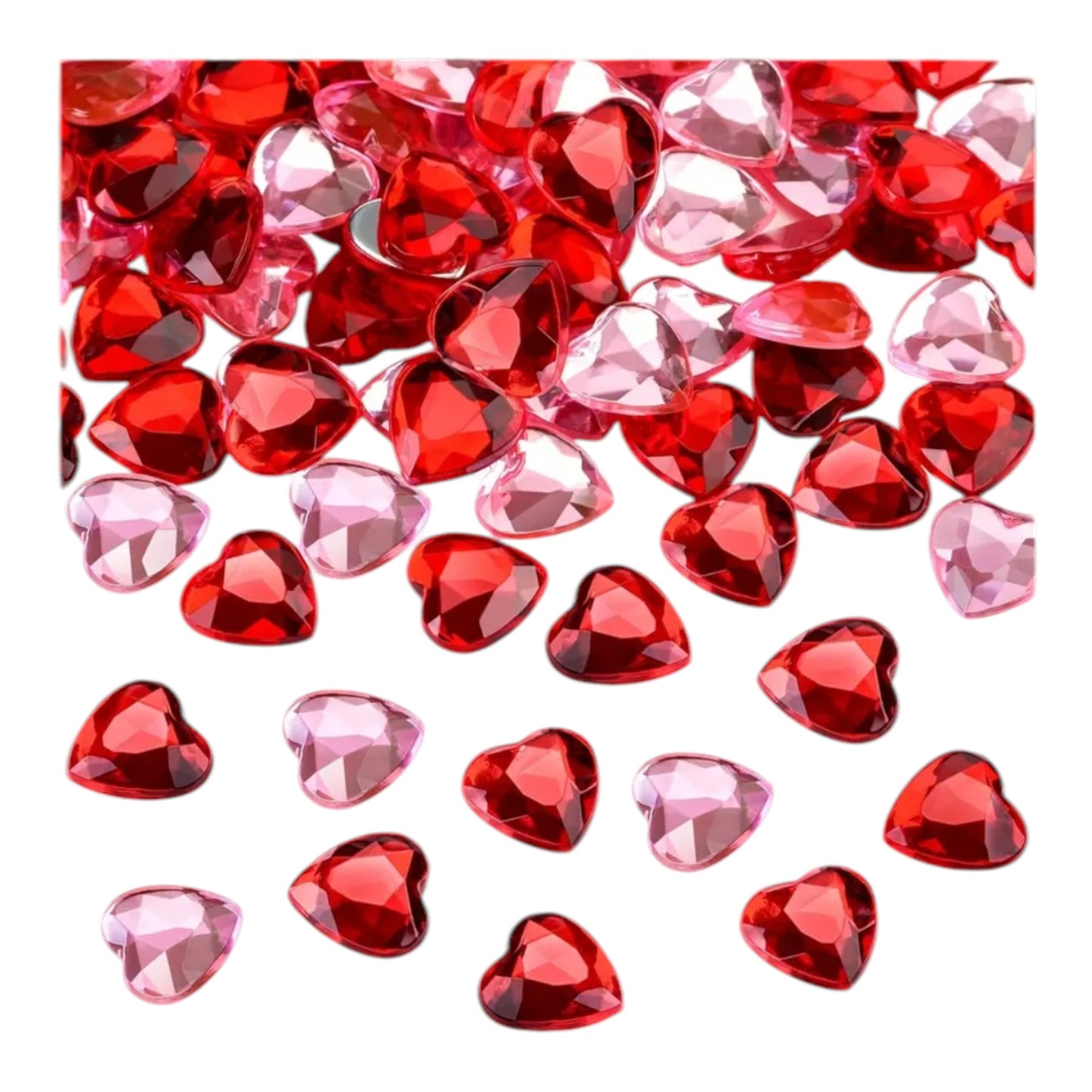 Kinky Pleasure - T153 - Mini Decorative Hearts 20 Pieces Pink & Red