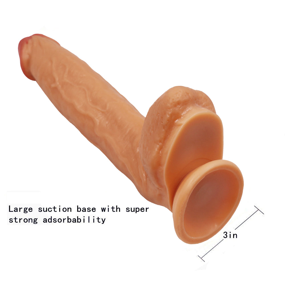 Power Escorts - BR229 Flesh - Monster John 11 Inch Mega Realistic Dildo app. 29 CM