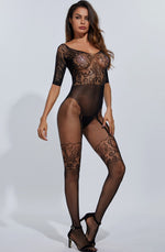 Body Pleasure - TL138 - Sexy Body Stocking Lingerie - One Size Fits Most - Luxury Gift Box - Black