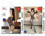 Body Pleasure - TL44 - Sexy Lingerie Set - One Size Fits Most - Gift Box - Black - Body Stocking