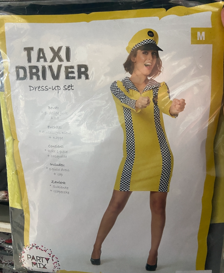 Sexy Taxi Driver Roleplay Dress for Women – Seductive Chauffeur Uniform with Cap - S/M/L