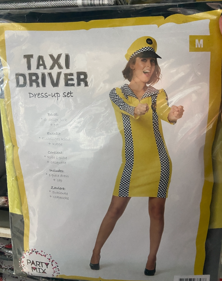 Sexy Taxi Driver Roleplay Dress for Women – Seductive Chauffeur Uniform with Cap - S/M/L