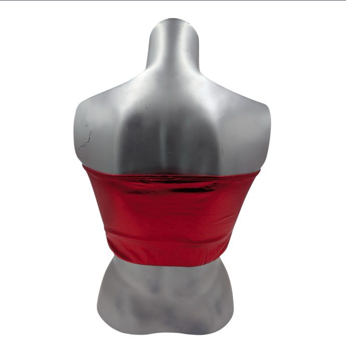 Combi Deal Kinky Glossy Strapless Red Top With Matching Boxer