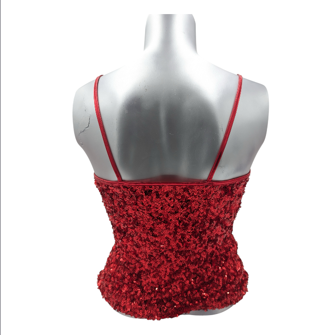 Kinky Glitter Glossy Red Top