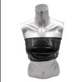 Kinky Glossy Black Strapless Slim Top