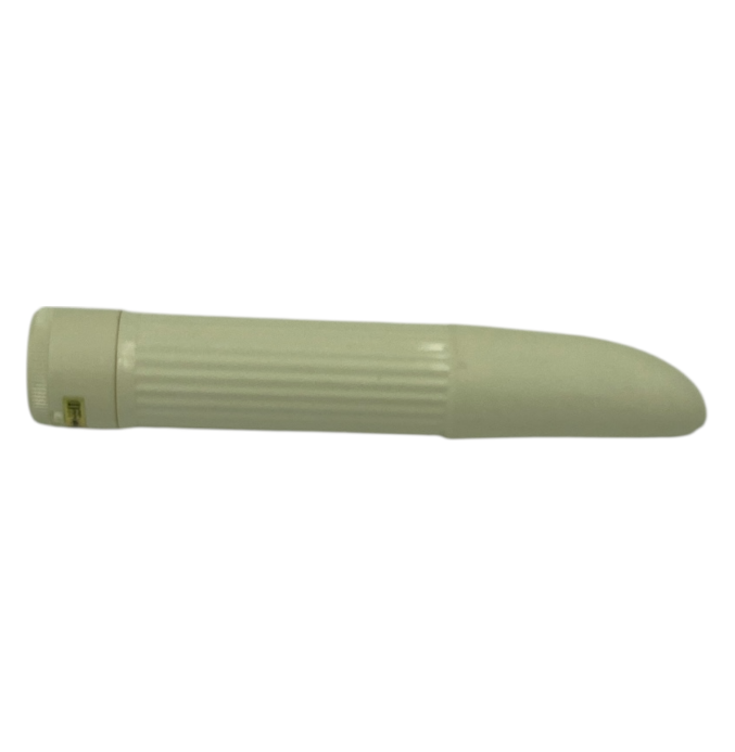 Basic White Ribble Vibrator – 18 CM - Battery Operated | Ideal Sex Hard Plastic Case - Club