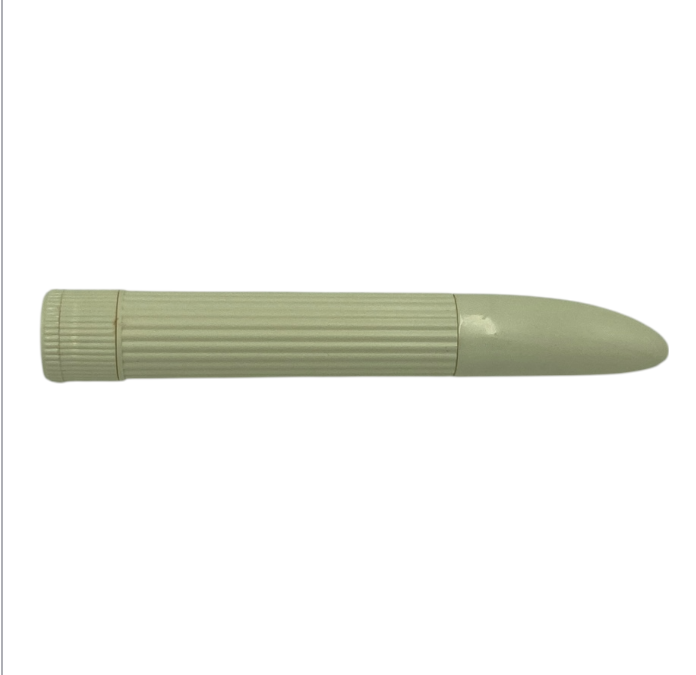 Basic White Ribble Vibrator – 18 CM - Battery Operated | Ideal Sex Hard Plastic Case - Club