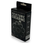 Power Escorts - BR287 - Texture Cockring 04 - Black - Extra Stretchable