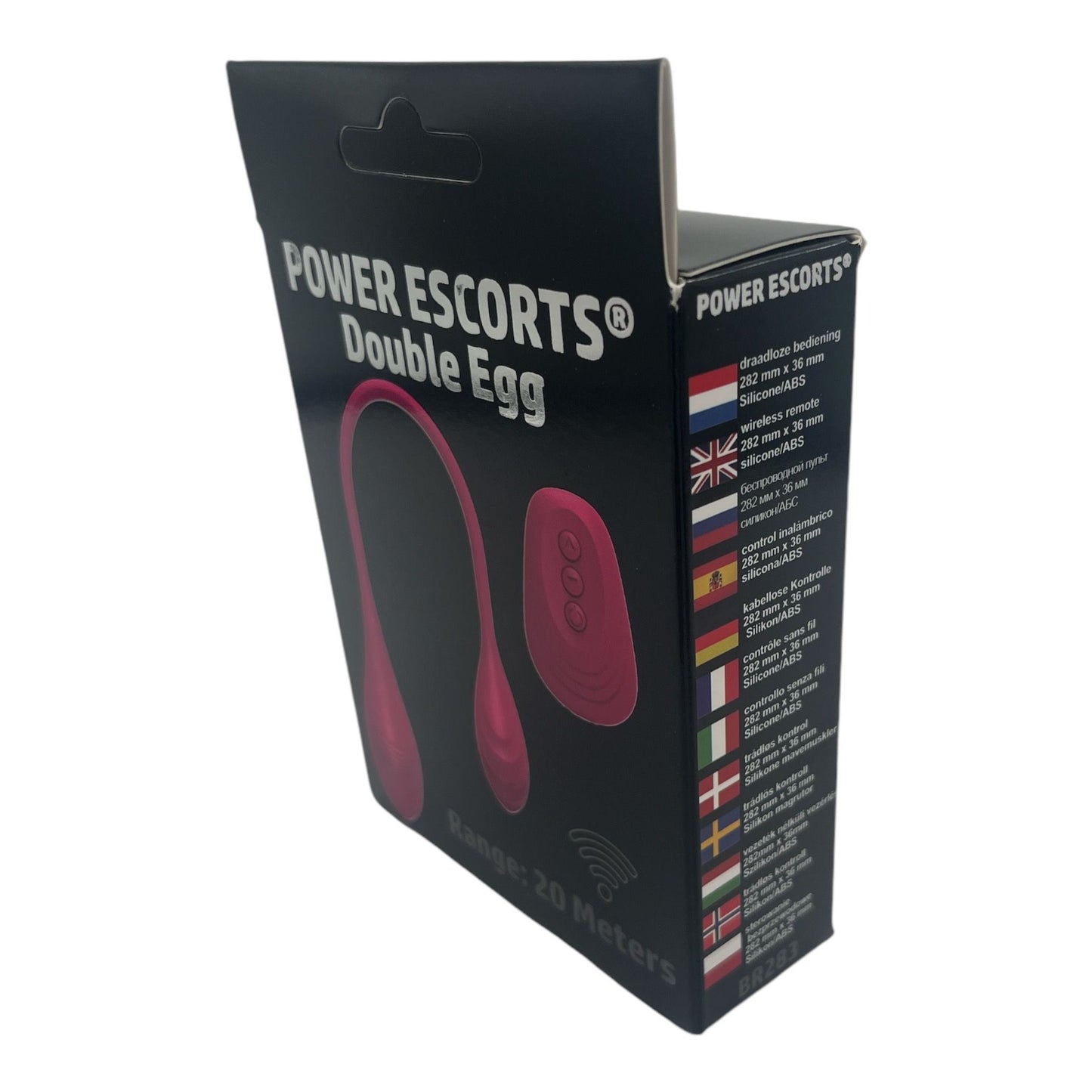 Power Escorts - BR283 - Double Egg - Remote Controlled Vibrator - Pink