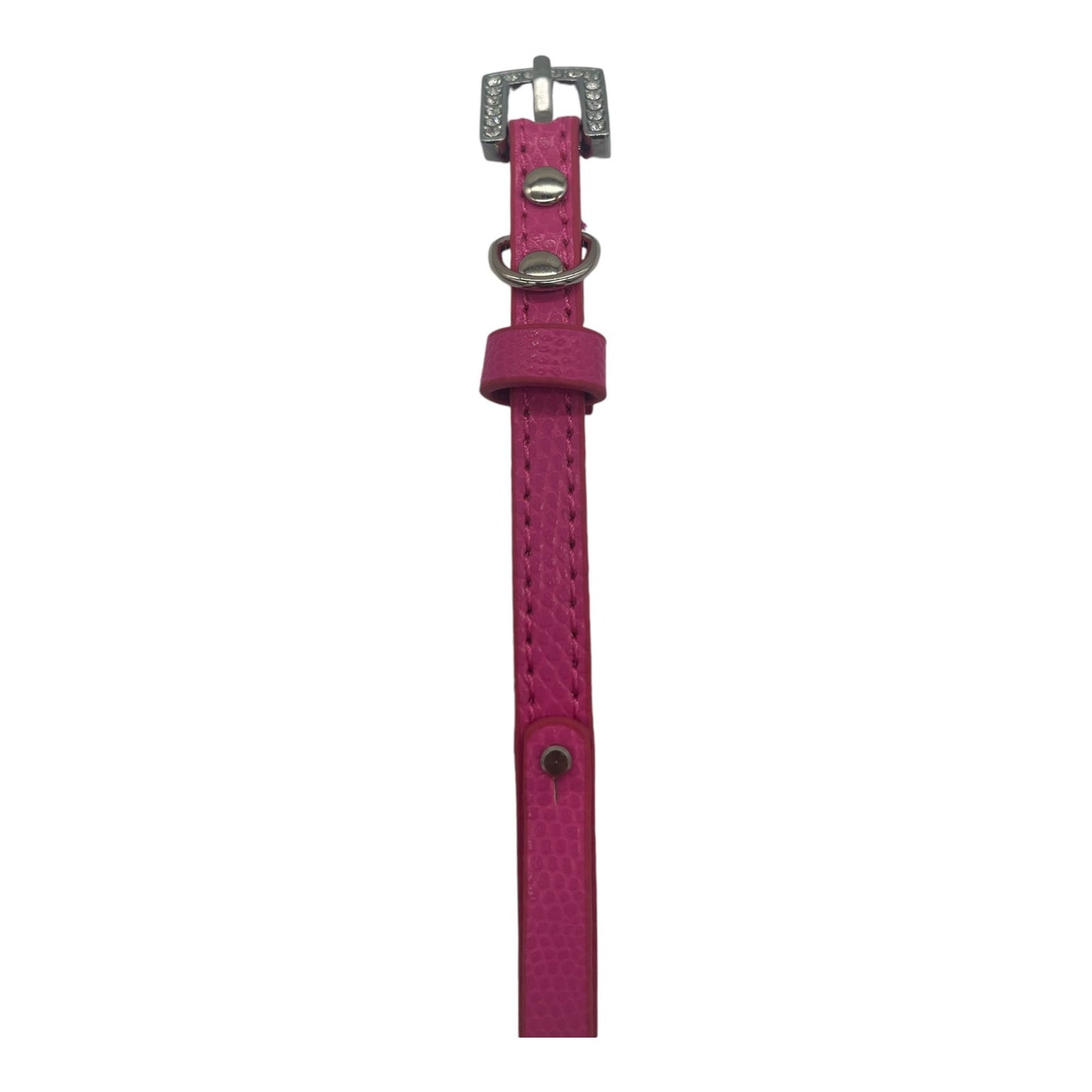 Cat Collar / Small Dog Collar - Pink - Dia 8 CM - Length 30 CM - Width 1 CM - Buckle With Luxury Diamond Stone Look